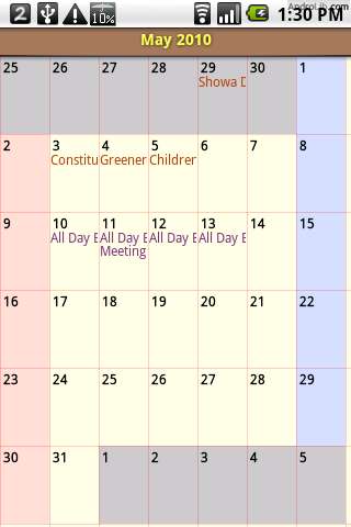 Calendar Pad